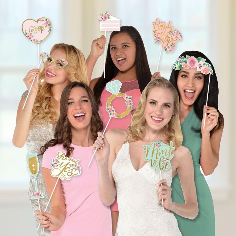 Mint To Be Hen Party & Engagement Photo Props Pack of 13