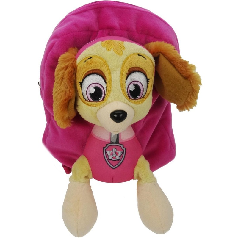 Paw Patrol Skye Plush Backpack: Rucksack School Bag