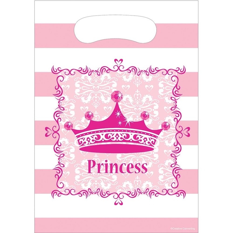 Princess Royalty Party Favour Loot Bags Pack of 8