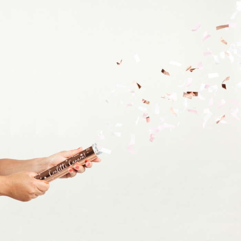 Rose Gold Confetti Cannon: Party Cannon