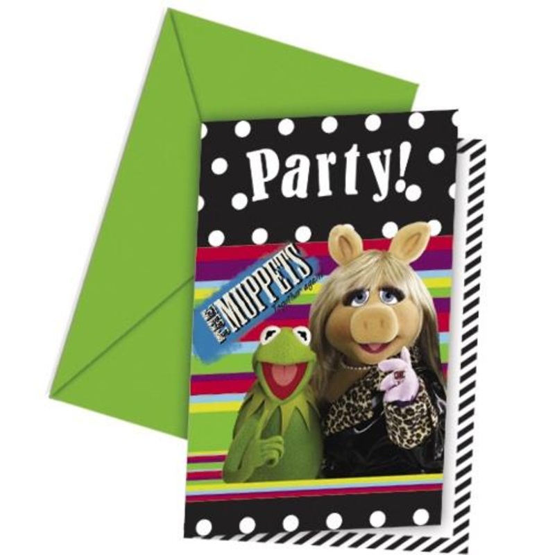The Muppets Birthday Invitations Pack of 6