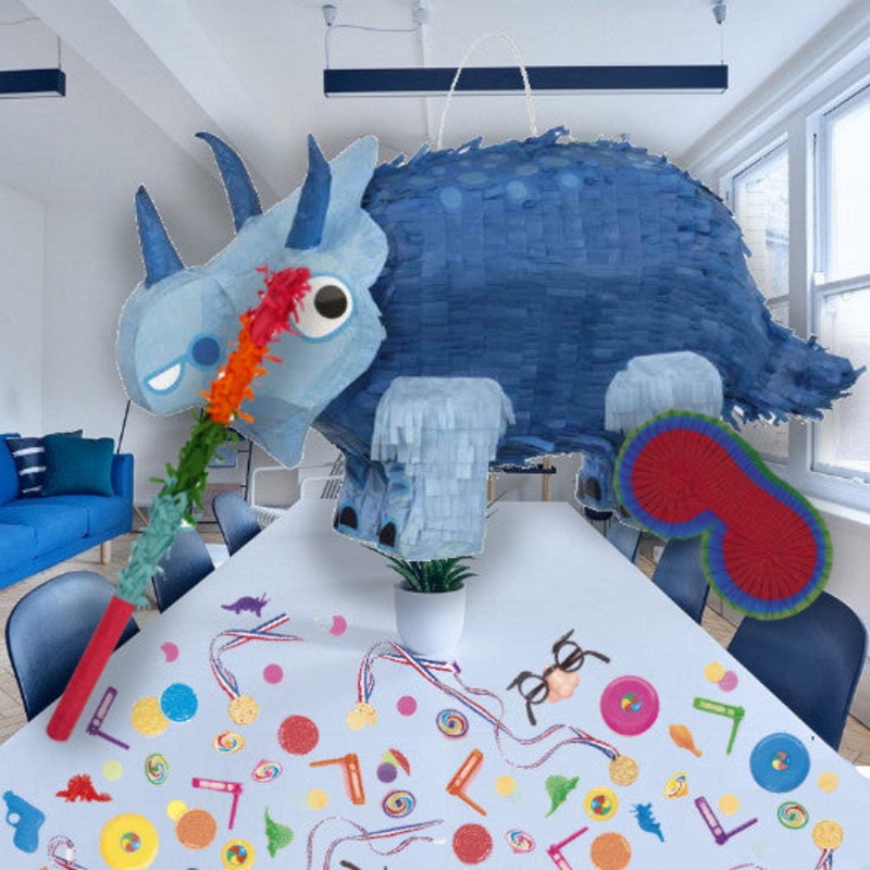 Triceratops | Dinosaur Pinata Party Kit: Favours and Confetti