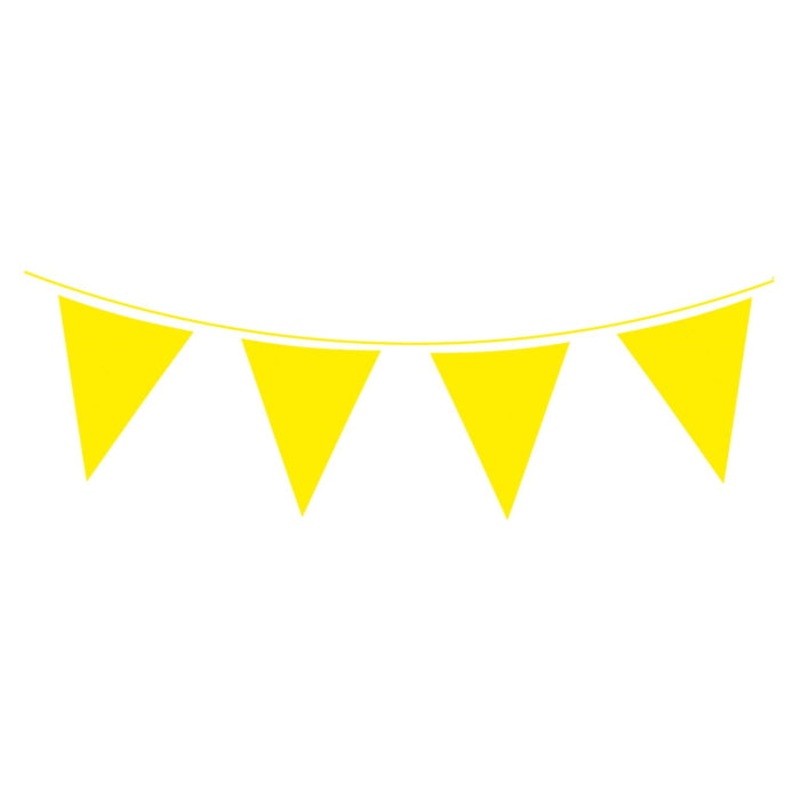 Yellow Flag Banner Bunting 10 metres