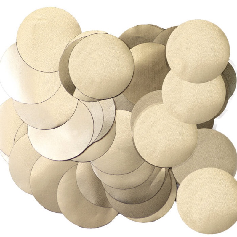 10mm Champagne Metallic Foil Confetti 14 Grams