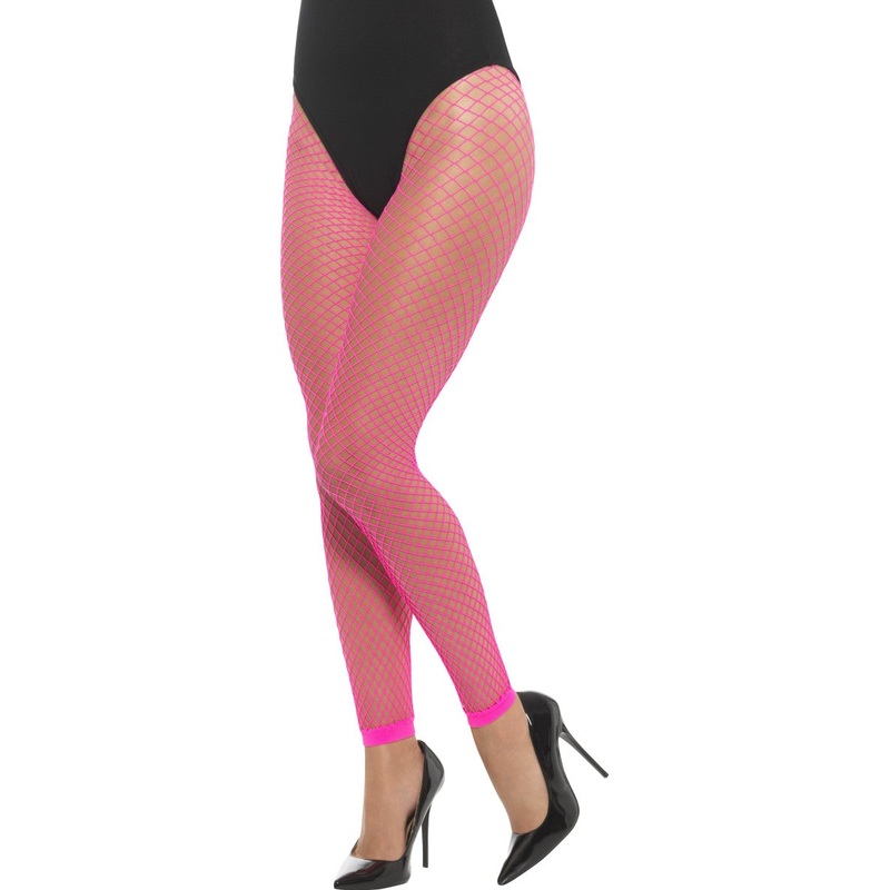 Pink Footless Net Tights