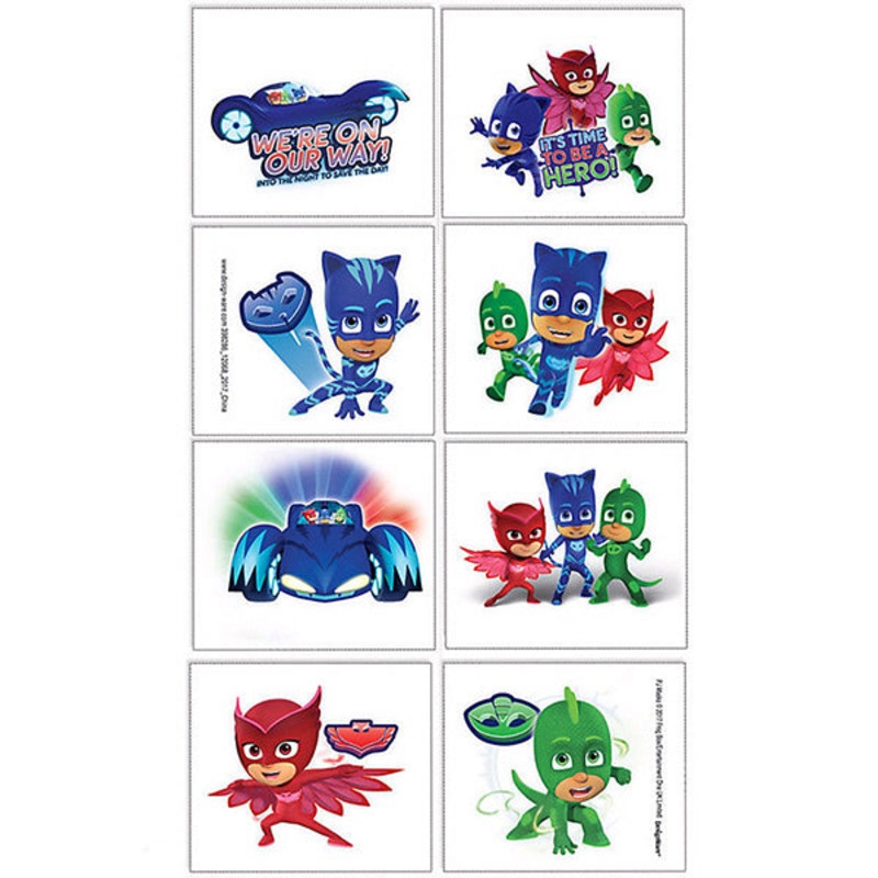 PJ Masks Tattoo 1 Sheet