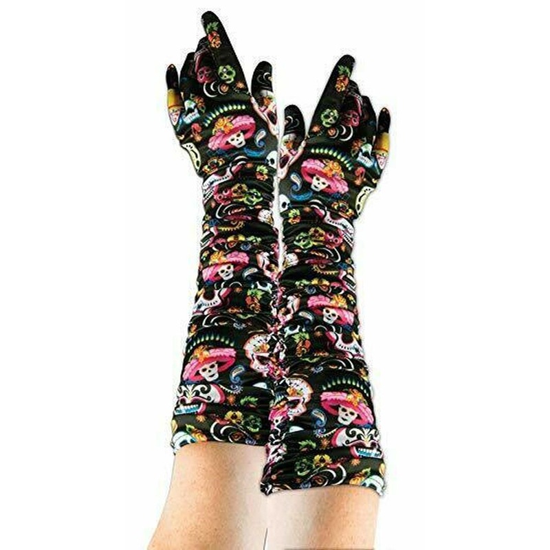 Day of the Dead Long gloves Each