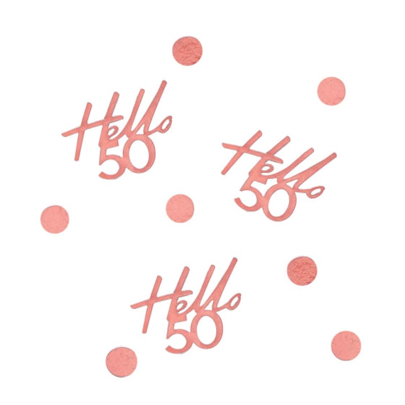 Mix It Up Rose Gold Fifty Table Confetti 13g Each