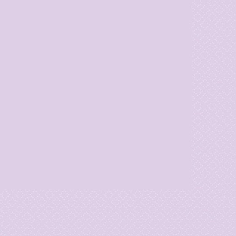 Pastel Lilac Dinner Napkins 2-Ply 40pk