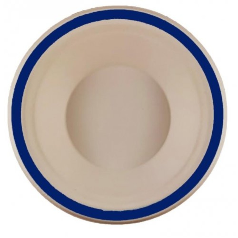 Royal blue Sugarcane Bowl 160MM 10pk