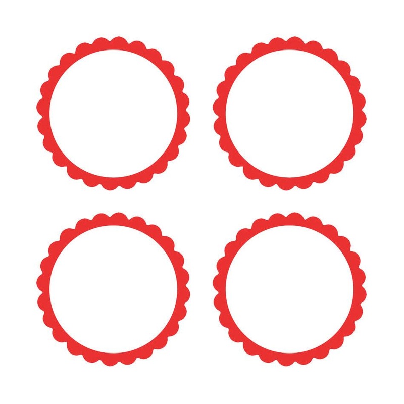 Scalloped Labels 5pk