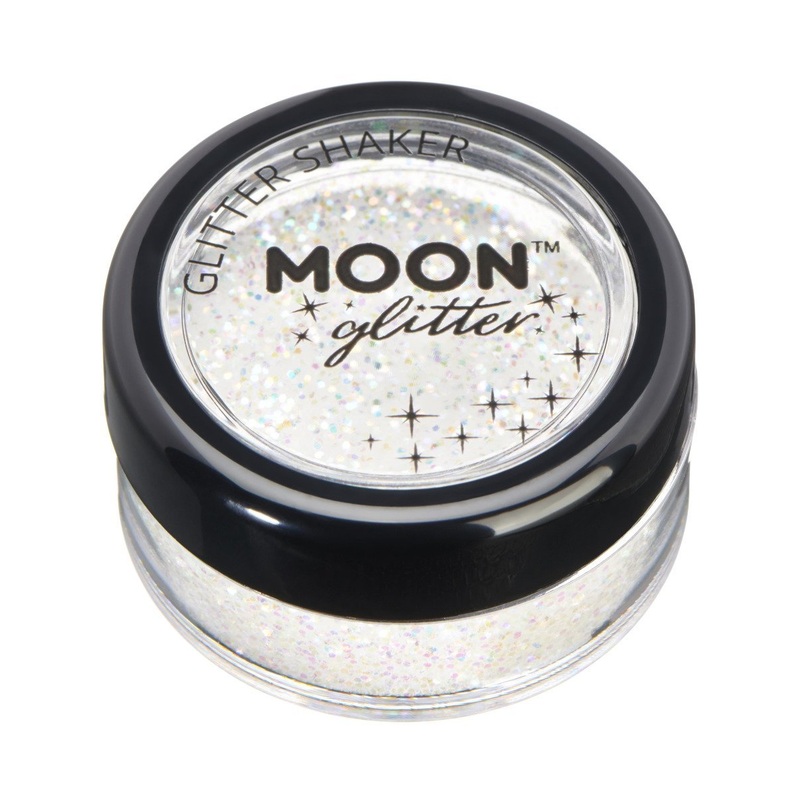 White Iridescent Glitter Shakers 5g Each