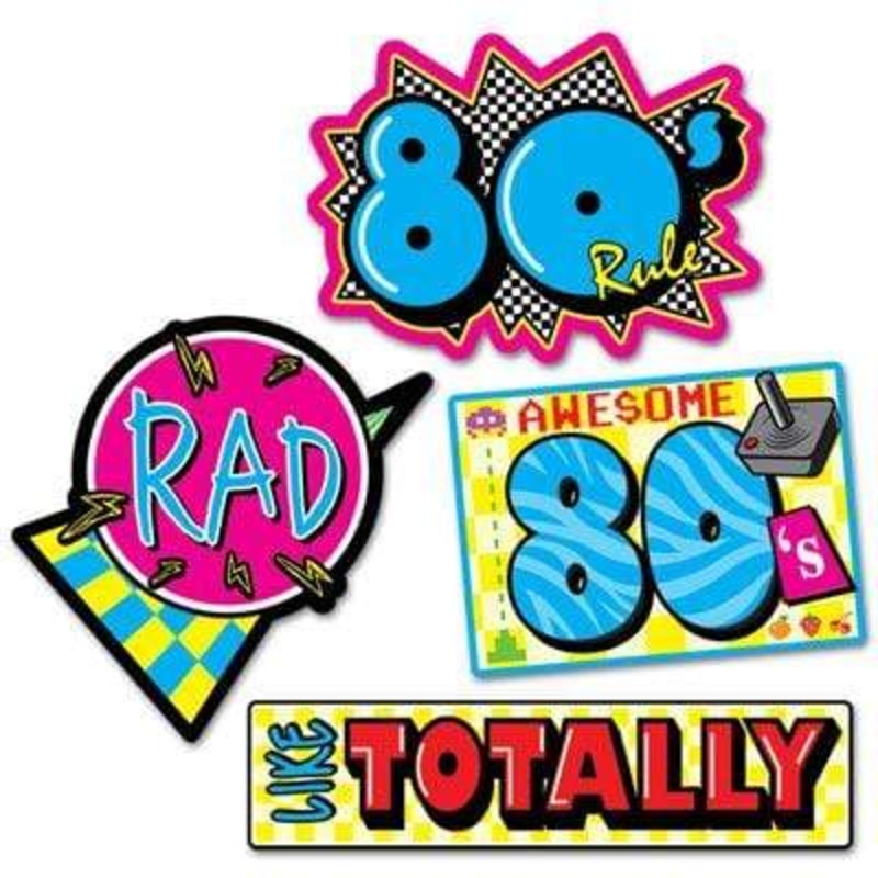80's Mix Cutouts 4pk