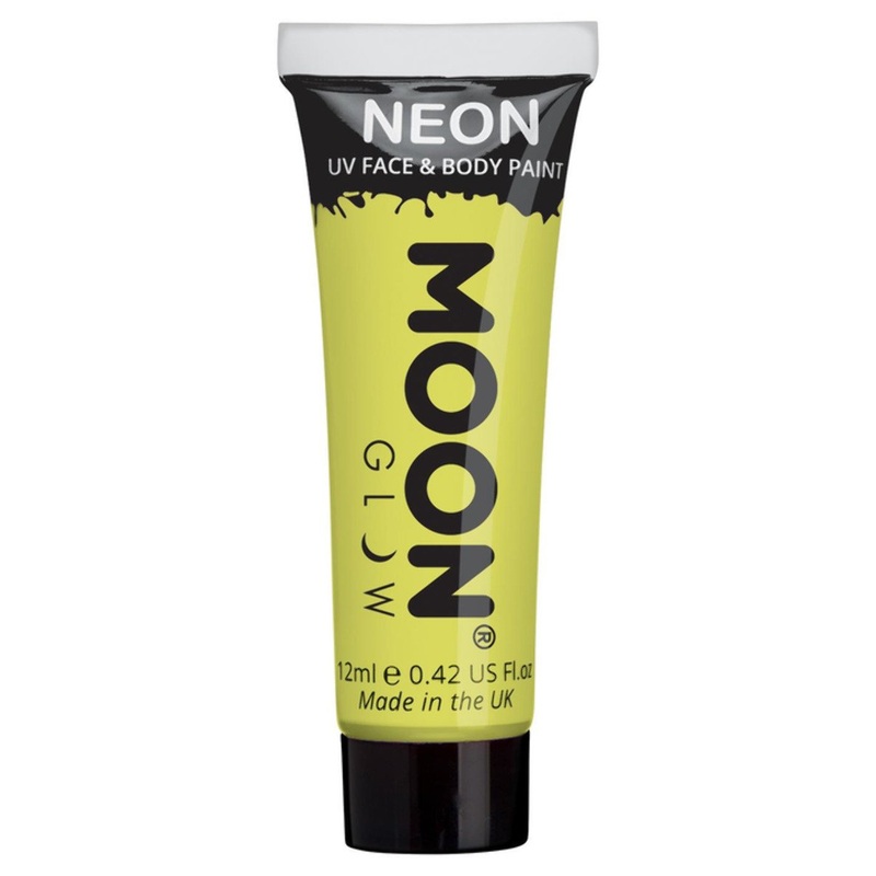 Pastel Yellow Pastel Neon UV Face Paint 12ml Each