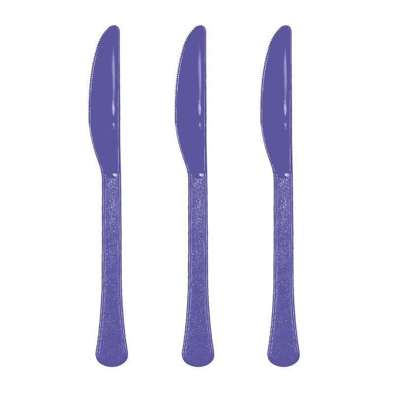 Purple Plastic Knife 20pk