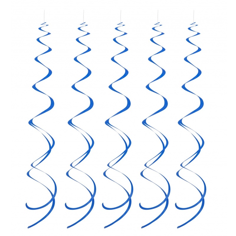 Royal Blue Hanging Swirls 8pk