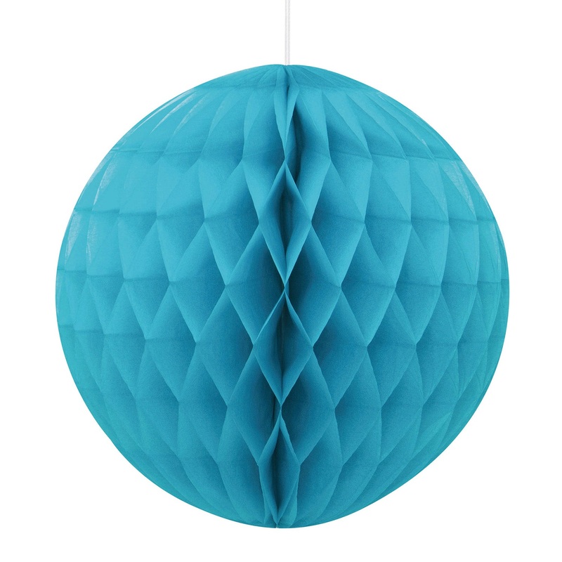 Teal Honeycomb Ball 20cm