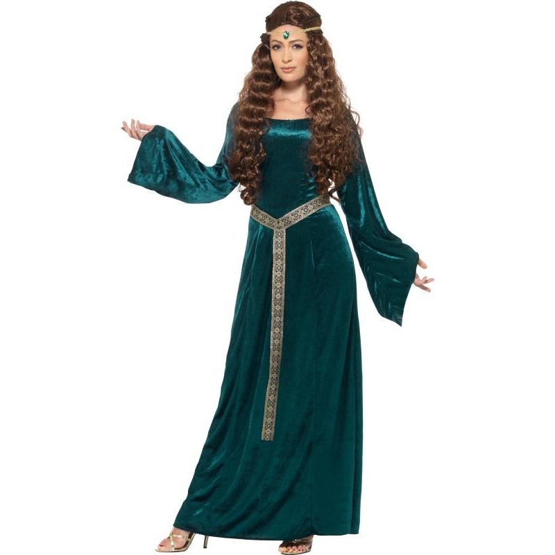 Womens Costume - Green Medieval Maid
