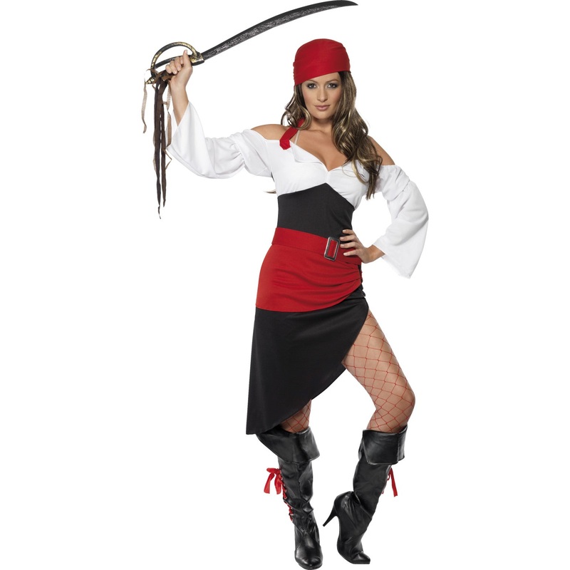 Womens Costume - Sassy Pirate Wench with Skirt