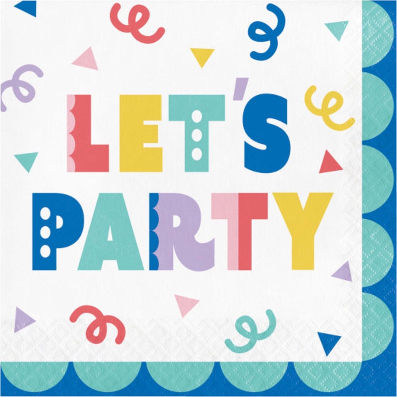 Party Patterns Lunch Napkin 16pk