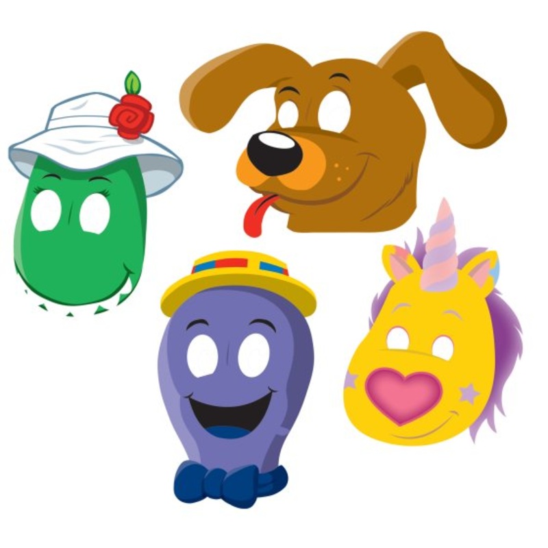 The Wiggles Party Paper Masks 8pk