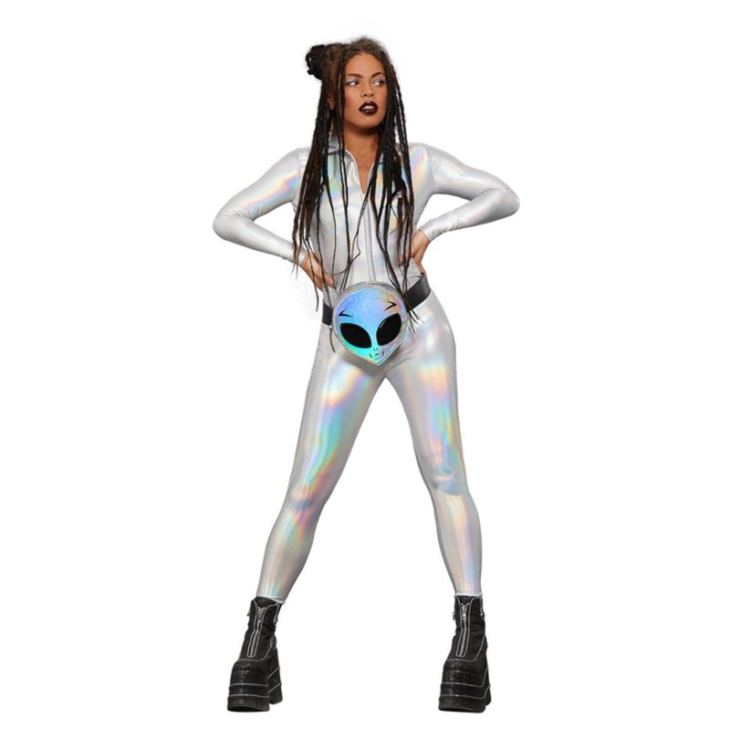 Women's Costume - Fever Miss Whiplash Mirror Holographic Costume