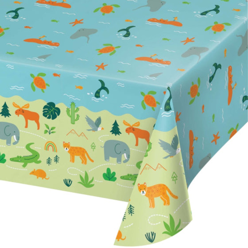 World Adventure Paper Tablecover Each