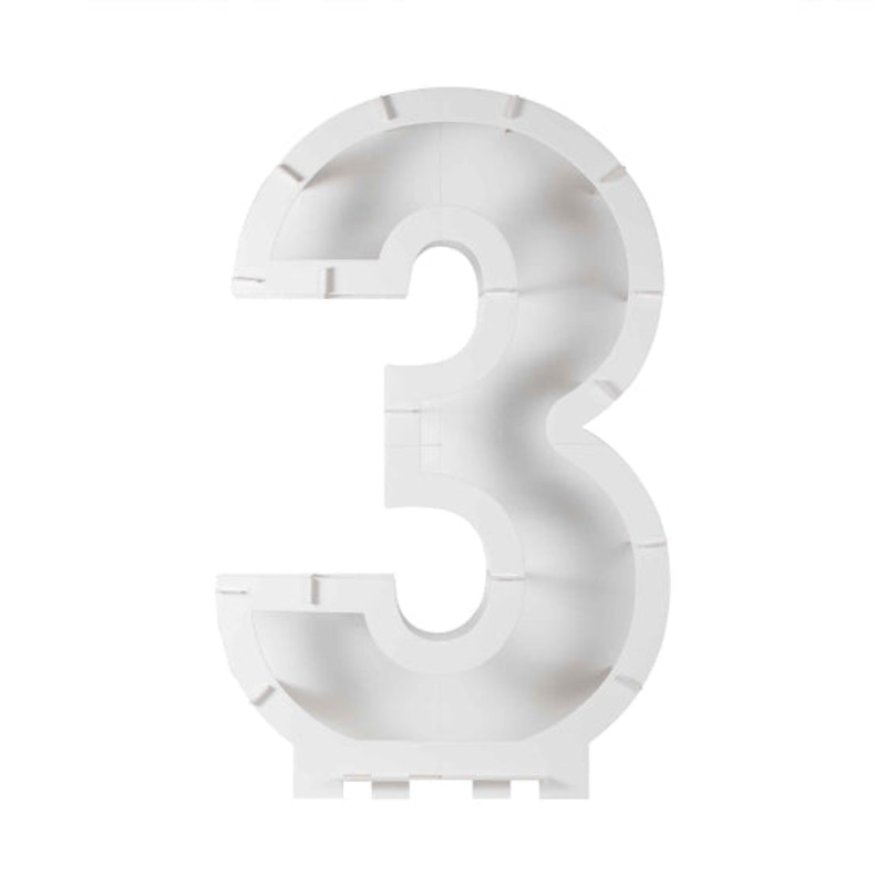 Mix It Up Number 3 Balloon Kit 81cm x 58cm x 14cm Each