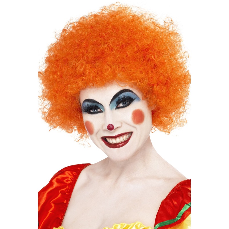 Orange Crazy Clown Wig