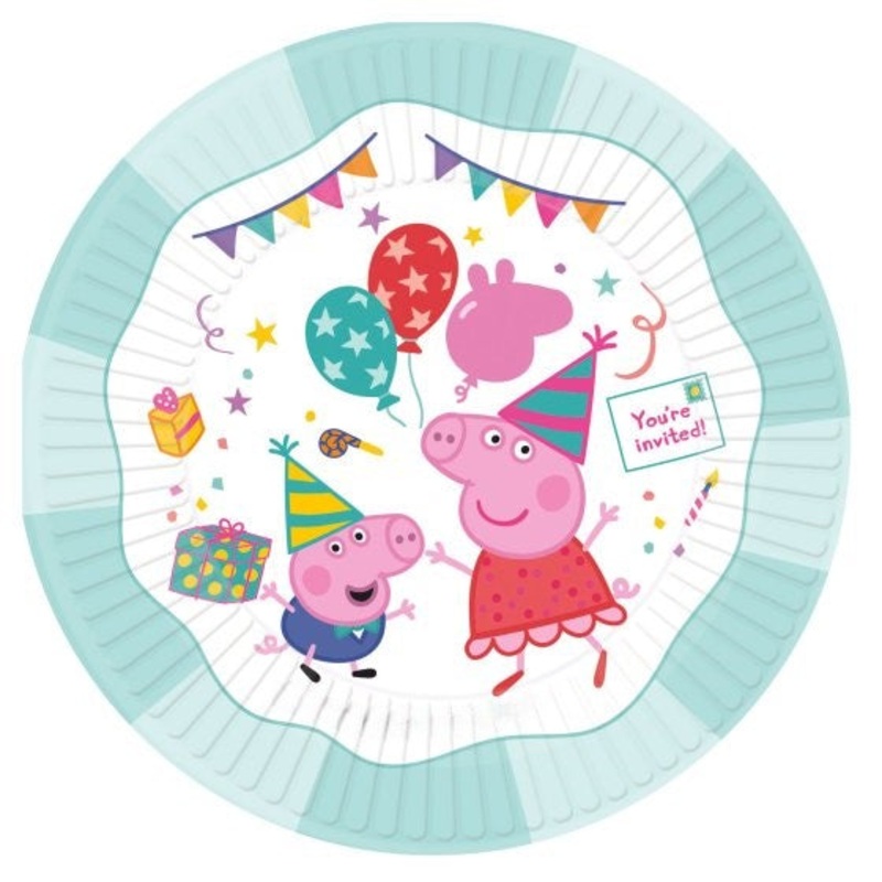 Peppa's Party NPC Paper Plates 23cm 8pk