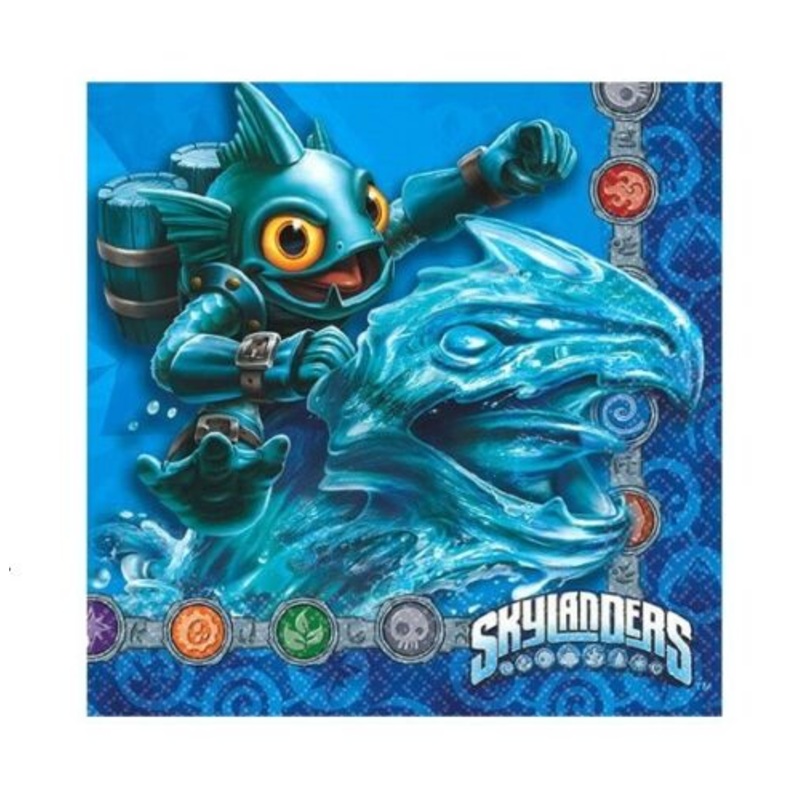 Skylanders Evergreen Beverage Napkins 16pk