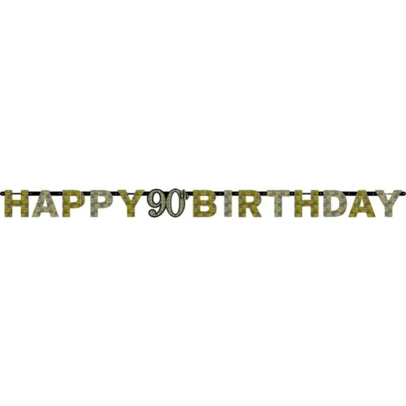 Sparkling Celebration 90 Prismatic Letter Banner Each