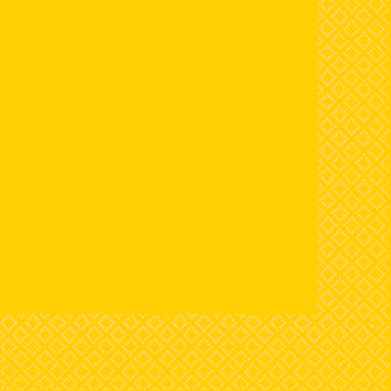 Sunshine Yellow Beverage Napkins 2-Ply 40pk