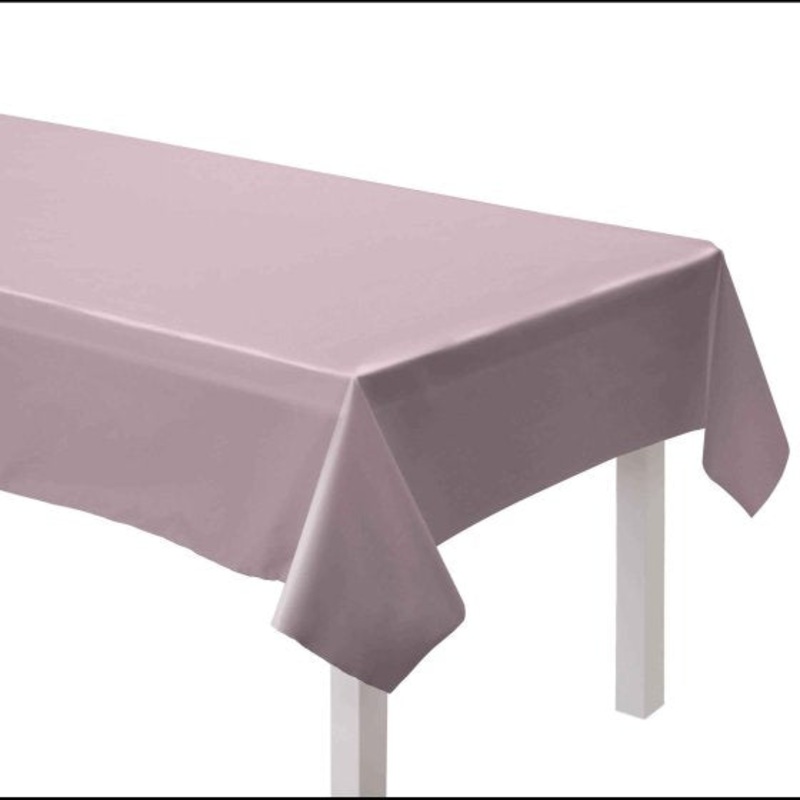 Pastel Pink Paper Tablecover 137cm x 274cm Each