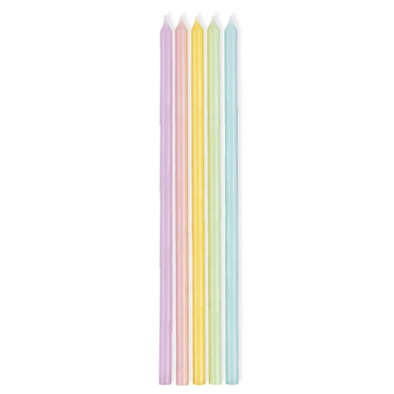 Pastel Taper Candles 16cm 10pk
