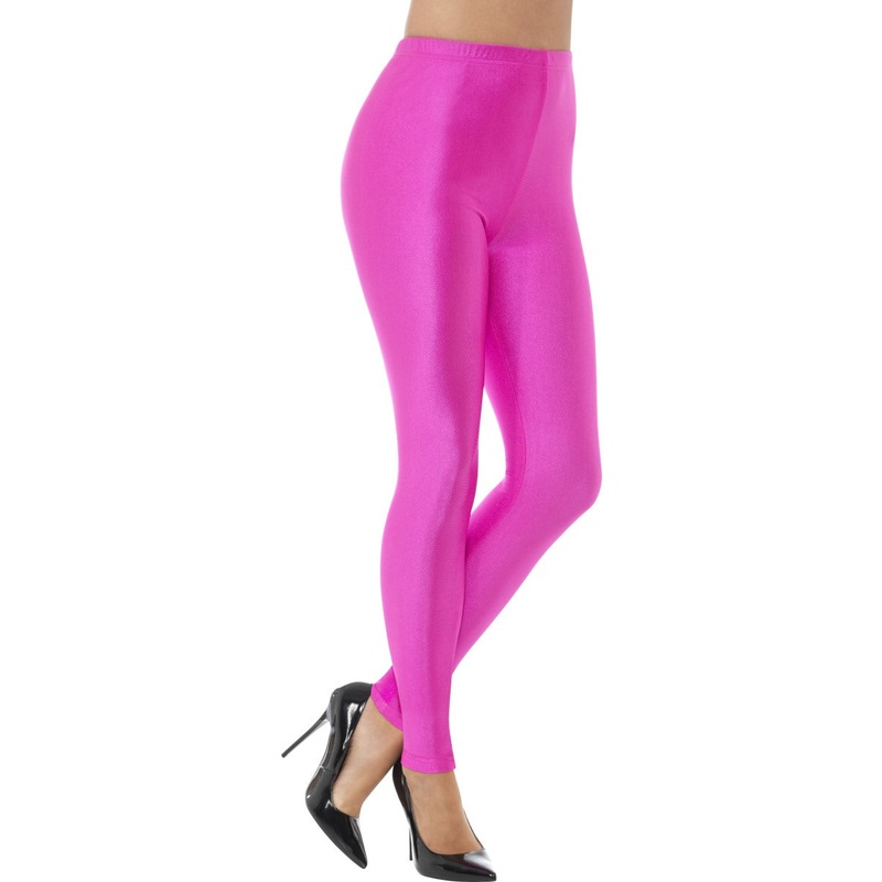 Pink 80s Disco Spandex Leggings