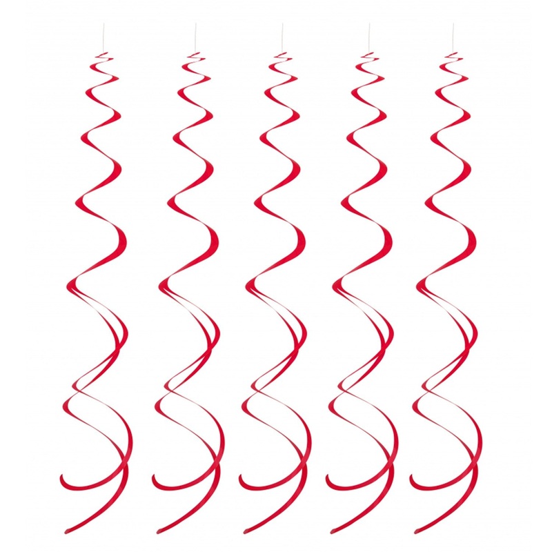 Red Hanging Swirls 8pk
