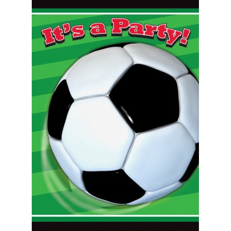 Soccer Invitations 8pk