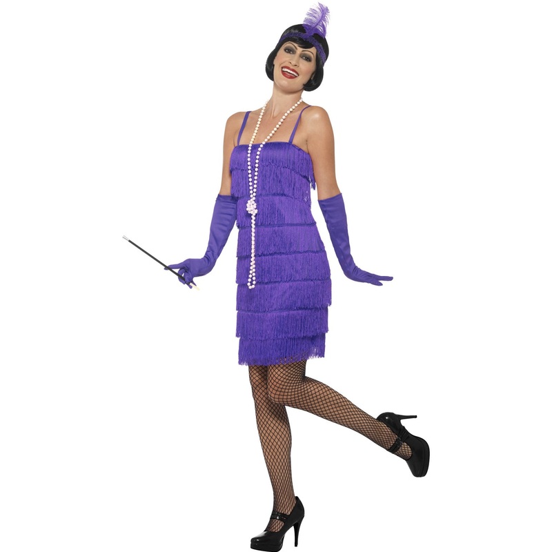 Womens Costume - Purple Short Flapper