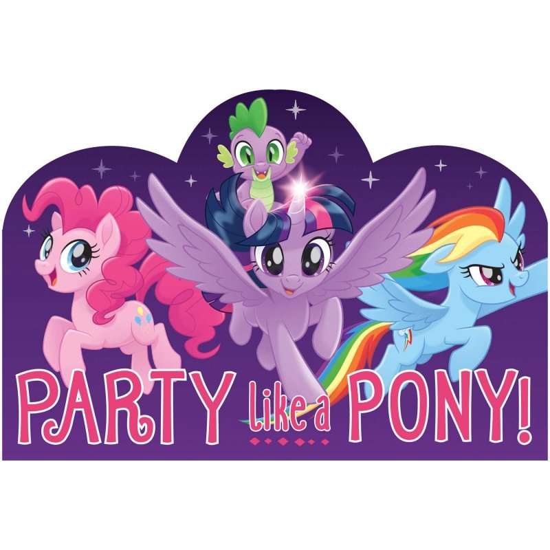 My Little Pony Friendship Adventures Postcard Invitations 8pk