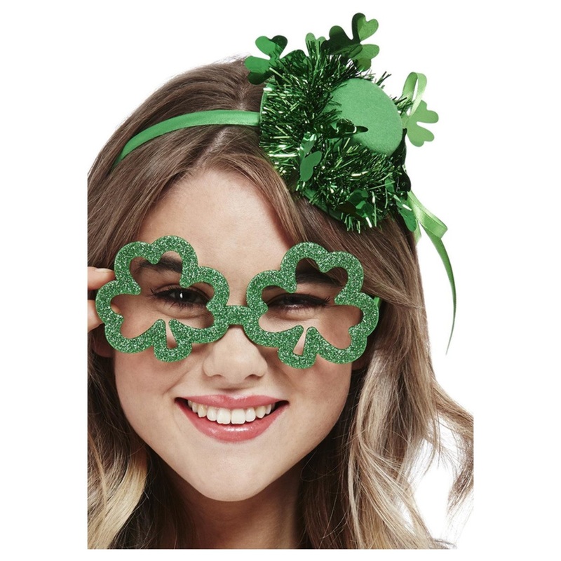 Paddy's Day Mini Glitter Top Hat each
