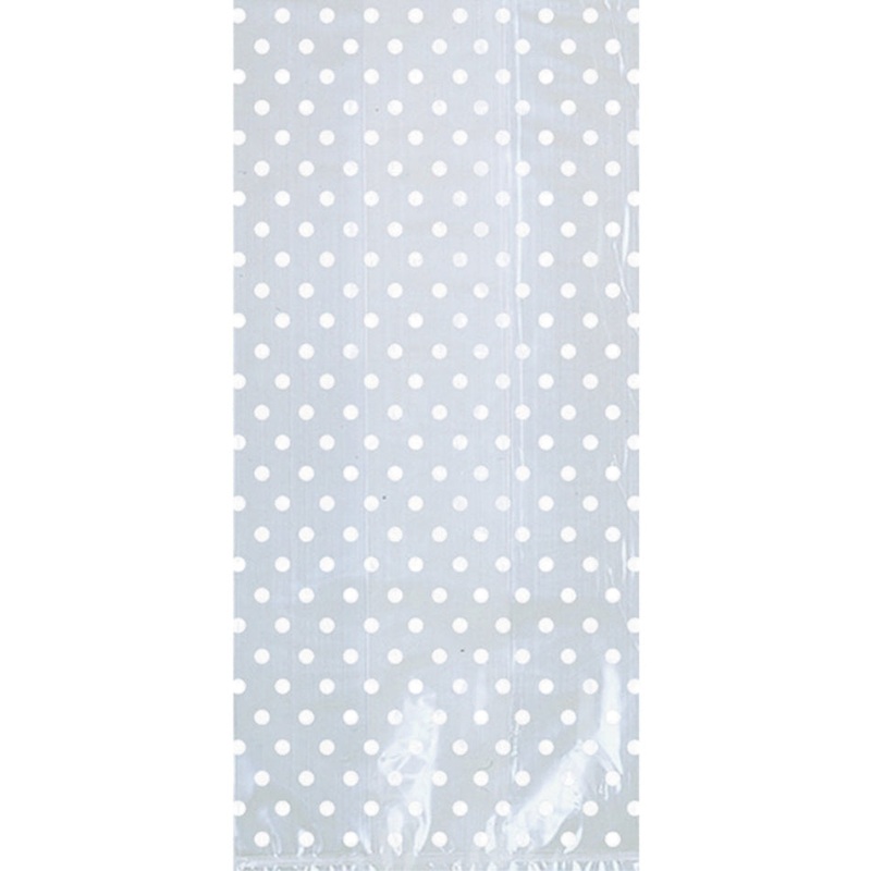 White Treat Bags w/ Bow 12pk