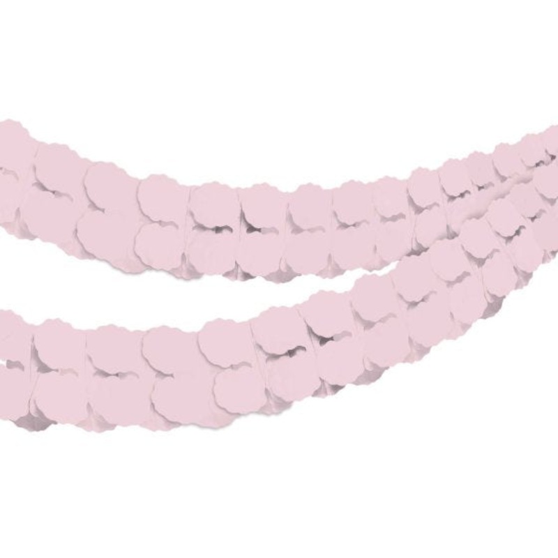 Pastel Pink Tissue Paper Garland 4m Each