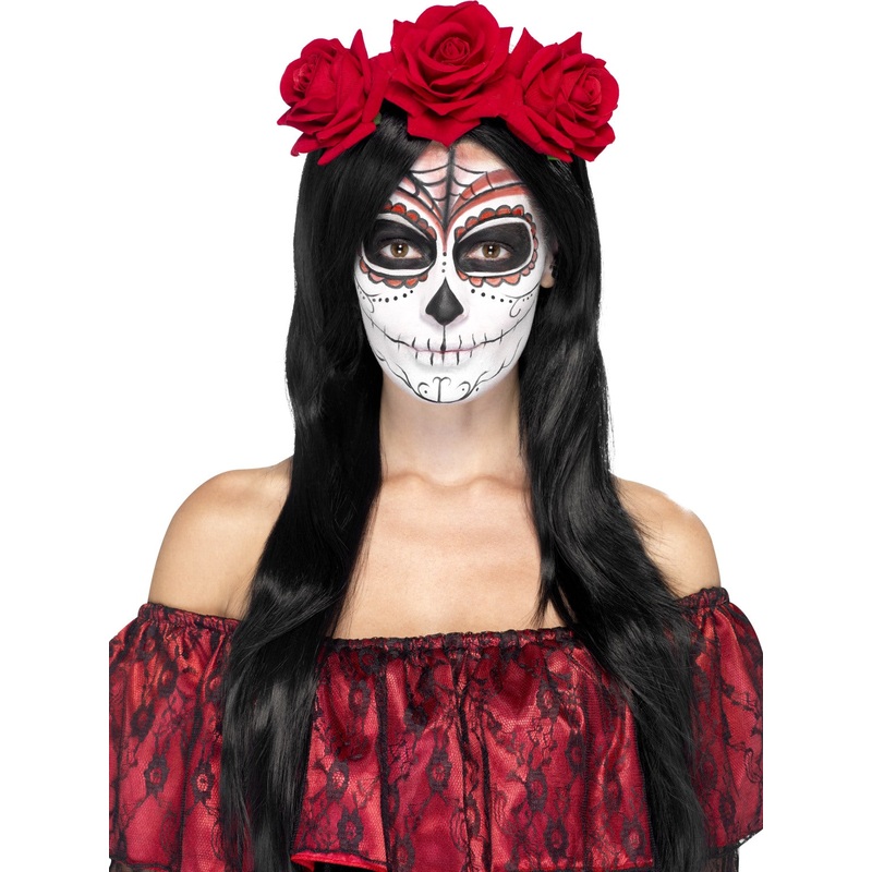 Red Day of the Dead Headband