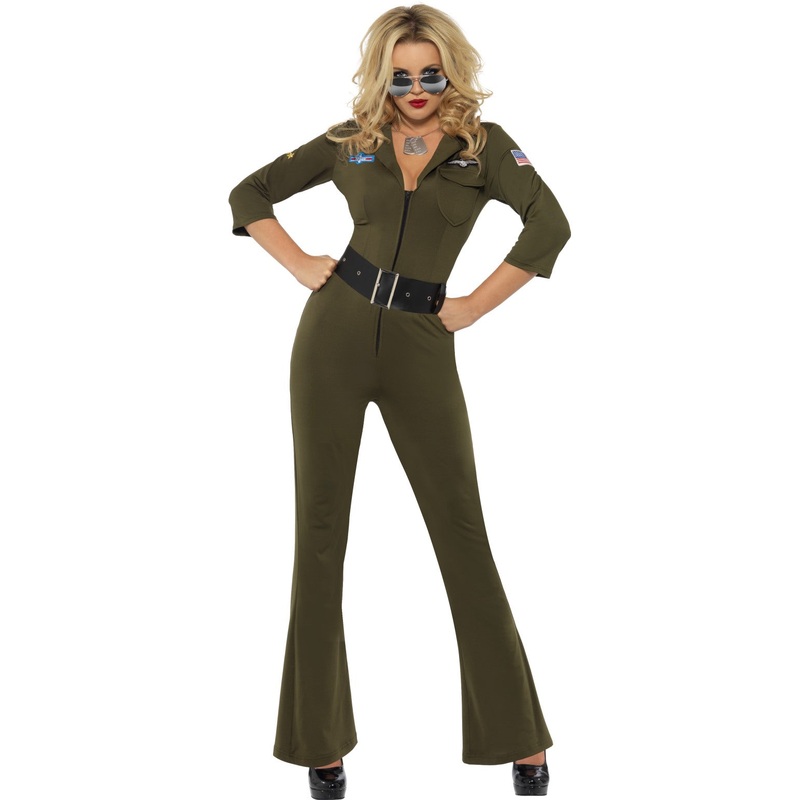 Womens Costume - Top Gun Aviator Jumpsuit