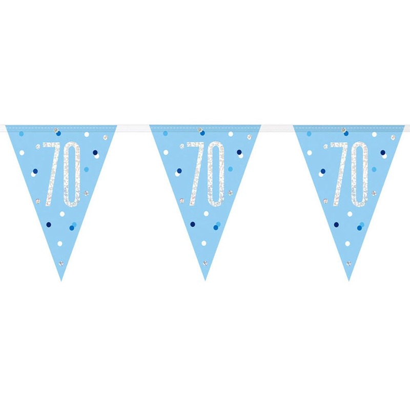70-Years Pennant Garland Blue