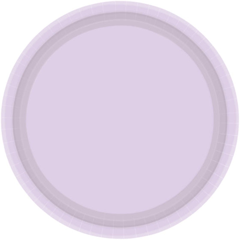 Pastel Lilac NPC Round Paper Plates 23cm 20pk