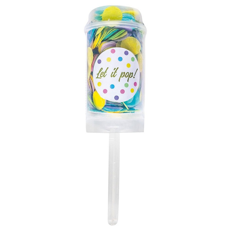 Push Pop Confetti Cannon Pastel Multicolored