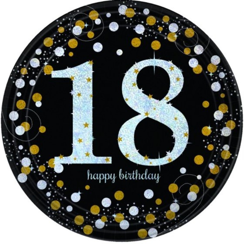 Sparking Celebrations 18 NPC Paper Plates 23cm 8pk