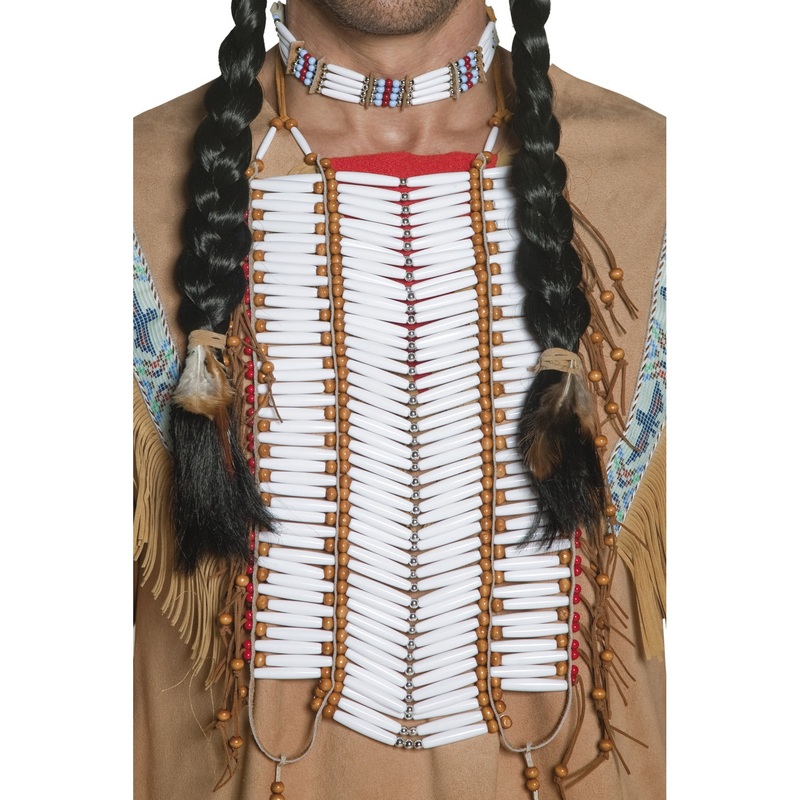 White Native American Inspired Breastplate
